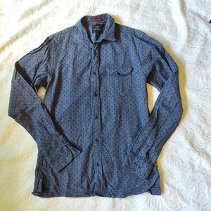 Scotch and Soda button down shirt. Heart Breaker. Small.